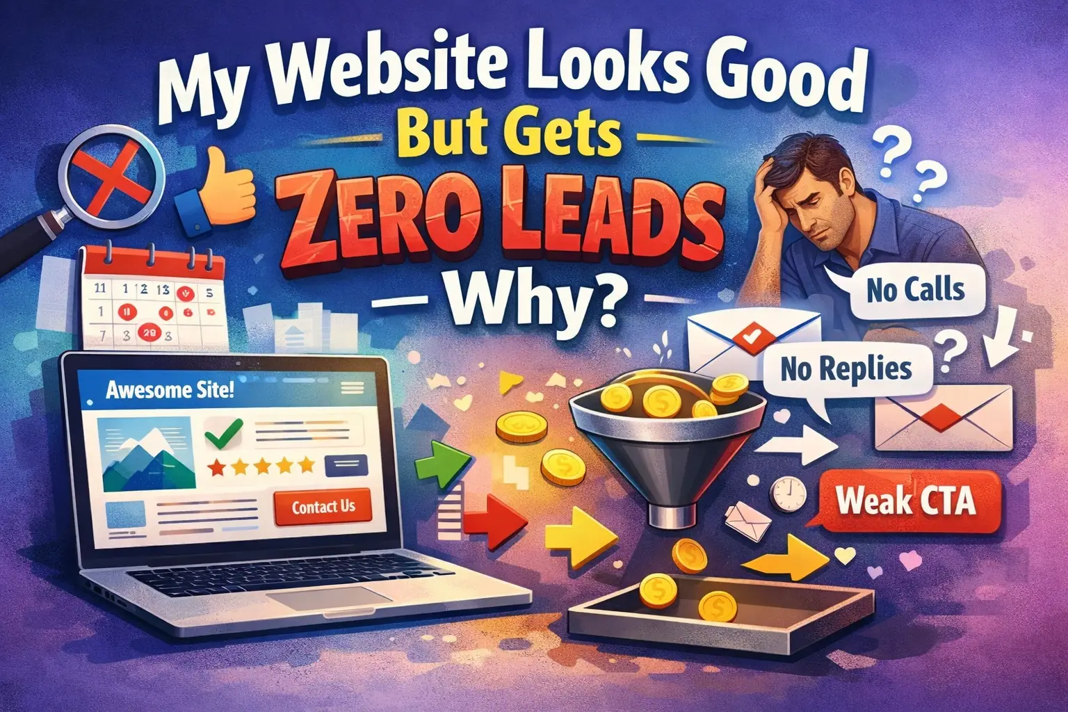 My Website Looks Good But Gets Zero Leads — Why